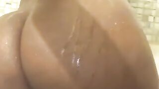 Some Ebony Broad in the Shower.