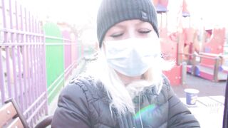 - 4K -FUCK CORONAVIRUS ! -RISKY OUTDOOR HANDJOB IN PARK, CUMSHOT ADELLA JAY