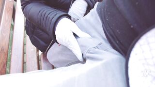 - 4K -FUCK CORONAVIRUS ! -RISKY OUTDOOR HANDJOB IN PARK, CUMSHOT ADELLA JAY