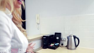 BUSTY MILF BLOWS THE REPAIR GUY