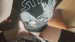 Quick Sex with a Sexy Neighbor. a Fan of Quarantined Covid -19.