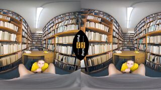 VR 180 - Laney Grey Rides will Pounder in the Library