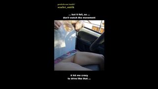 Exhibitionist HotWife Driving