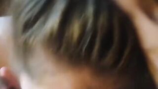 Yogurt Queen Gets a Chunky Facial after getting a Smelly Scrotum Rubbed on her Pretty Face