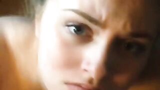 Yogurt Queen Gets a Chunky Facial after getting a Smelly Scrotum Rubbed on her Pretty Face