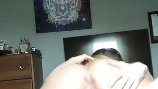 Brunette Teen with Nice Ass Takes a Ride (TWERKING ON IT!!)