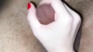 Squeezing the Cum out of my Husband