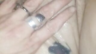 Cumming all over Wet MILF Pussy