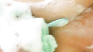 Shower Time Soapy Tits