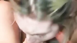 POV HANDJOB AND BLOWJOB BY HORNY SLUT BLONDE ON SNAPCHAT