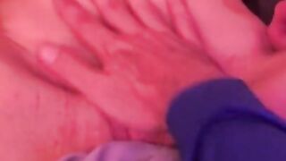 Horny Teen getting Fingered while Sucking on a Lollipop