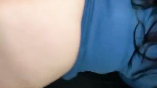 POV Horny Cheating Slut PAWG Wife Twerks Big Booty on Husbands Cock with Creampie Thick White Girl