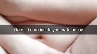 Oops...sorry, but looks like your Cheating Wife get Pregnant after my Creampie [cuckold. Snapchat]