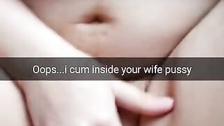 Oops...sorry, but looks like your Cheating Wife get Pregnant after my Creampie [cuckold. Snapchat]