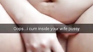 Oops...sorry, but looks like your Cheating Wife get Pregnant after my Creampie [cuckold. Snapchat]
