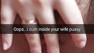 Oops...sorry, but looks like your Cheating Wife get Pregnant after my Creampie [cuckold. Snapchat]