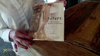 Pantyhose with Crotch Hole.