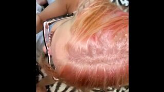 Hot Teen Britni Kitten Gets Throatfucked with Glasses on