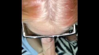 Hot Teen Britni Kitten Gets Throatfucked with Glasses on