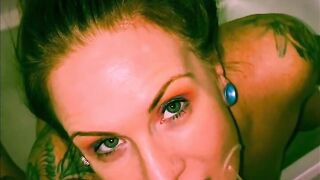 Tattooed MILF Gets Golden Shower