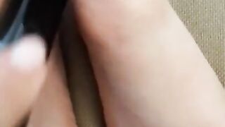 Feet with Black Vibrator - GabyGany