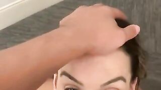 MILF LOVES THE HUGE BBC TO FUCK THE BACK OF HER THROAT