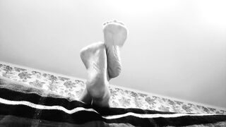 Feet Foot Fetish Ignore - Black and White Artsy High Arched Soles in your Face