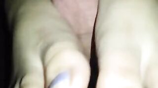 Step Sisters first Foot Job! almost got Caught!!