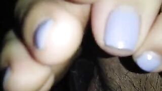 Step Sisters first Foot Job! almost got Caught!!