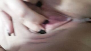 Goth Slut Pushes out Risky Creampie no Birth Control