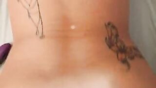 Gorgeous blonde milf loves it from behind