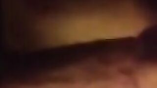 Beautiful Brunette Giving a Blowjob and getting Titty Fucked