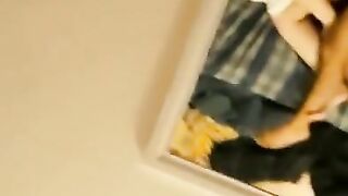 Sexy LATINA Fucking in the Hotel with her Roomate and Cums in her Pussy