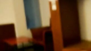 Sexy LATINA Fucking in the Hotel with her Roomate and Cums in her Pussy