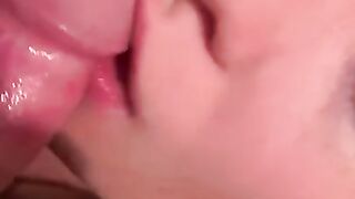 Extremely up close blowjob from sexy ex girlfriend