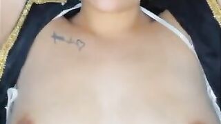 Bouncing Tits in White Lingerie