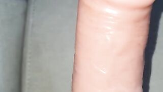 Step Mom Caught Sucking Dildo after Fucking Step Son Hard to Cum inside her Pussy