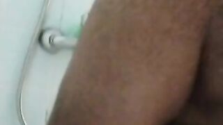 Peeing on my slave's face