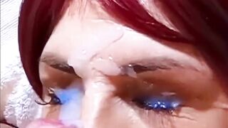 DEEPTHROAT BUKKAKE THE BOSS’S WIFE