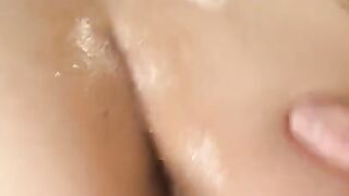 Sliding Cock in after Cum on Ass