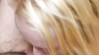 Schoolgirl Sucks his Cock