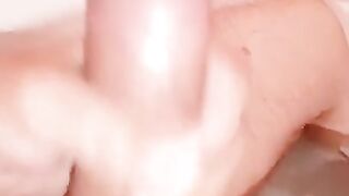 Hubby prepare his cock for wife