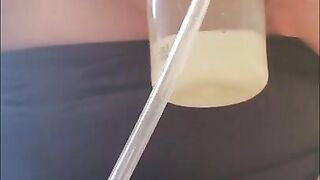 Pumping my Milky Tits