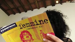 Ballet Flats Shoeplay by a Barefoot Brunette