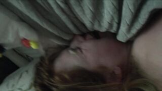 POV ama moaning redhead girl next door cums while fucked in her tight pussy