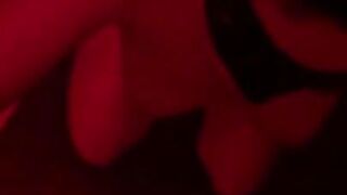 Masked girl gives handjob to fat guy