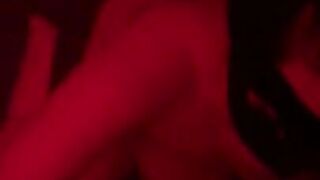 Masked girl gives handjob to fat guy