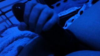 Slowly Jerking my Big Black Cock - Short, Sensual, Strapon Jerk