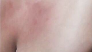 Stroking The Neighbours Cock Until He Creams My Tits