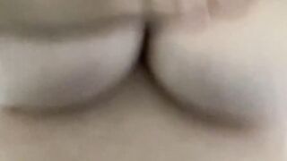 Natural Big Tits Girl Big Nipples Plays Grabs Boobs Horny in Lockdown COVID-19 Quarantine ;)